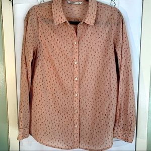 Rose Button Down Shirt